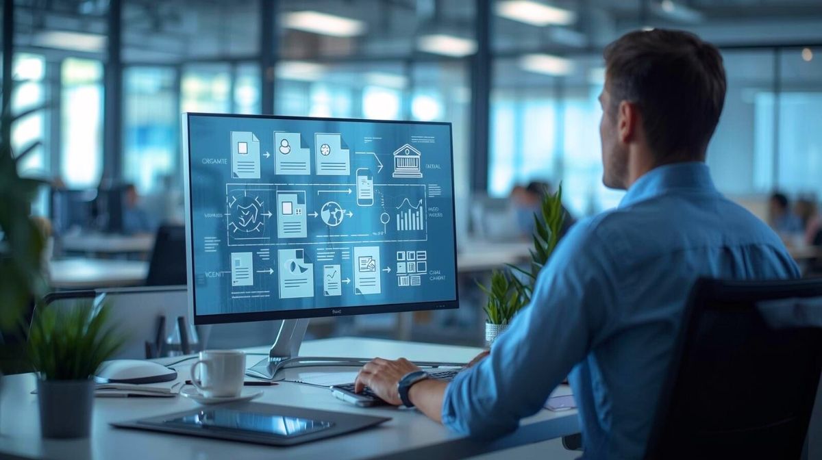 Recruiter arbeitet digital an strukturierten Vermittlungsprozessen – effiziente Personalplanung und Entlastung für Unternehmen