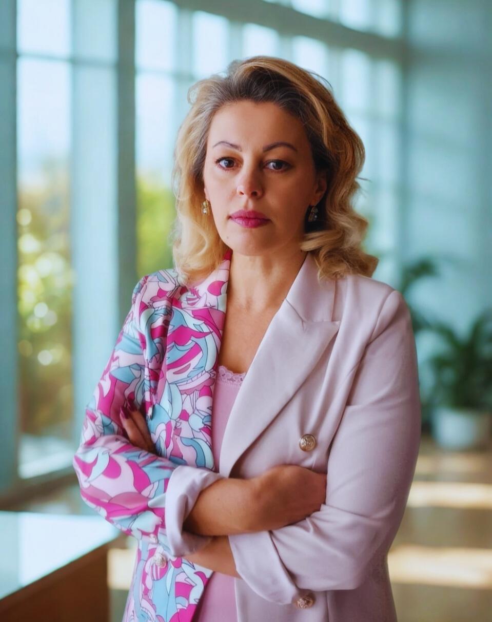 Ivana Cvetković, Geschäftsführerin der Lacidem GmbH, in professioneller Darstellung als Symbol für Führung und moderne Unternehmensentwicklung.